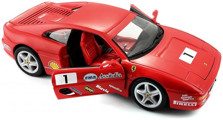 Actual product image Bburago Ferrari R&P F355 Challenge Racing 1/24 red
