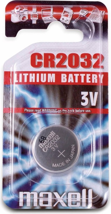Maxell Lithium Battery (1 Stk., CR2032, 220 mAh)