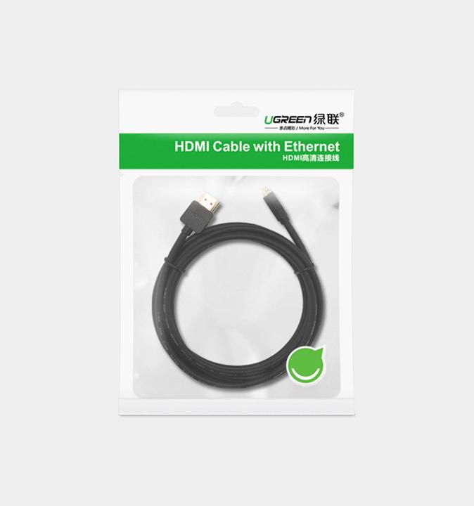 Produktbild Ugreen HD127 Micro HDMI - HDMI Cable 4K 3D 3m (black) (3 m, HDMI, 2.0)