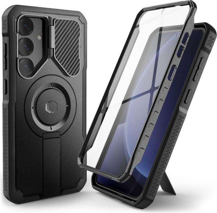 Actual product image Tech-Protect Kevlar MagSafe+ Case for Samsung Galaxy S25 - Black (Samsung Galaxy S25)