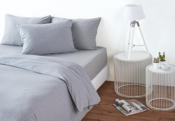 Produktbild Living Home Melange Jersey Uni (Bettwäsche Set, 200 x 210 cm, 65 x 65 cm)