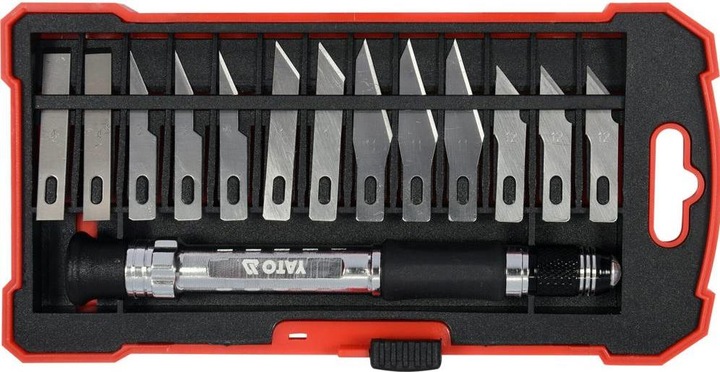 Produktbild Yato Schnitzmesserset 14 teilig Premiumausführung (Cutter)
