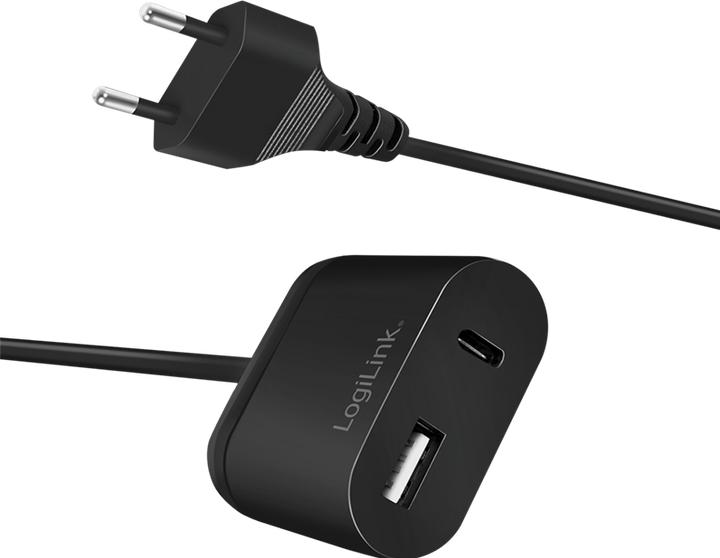 Productafbeelding LogiLink USB-adapterstekker met vaste kabel (12 W)
