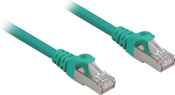 Actual product image Sharkoon RJ45 CAT.6a SFTP LSOH gn 0.50m| Halogen free - Switch (S/FTP, CAT6a, 0.50 m)