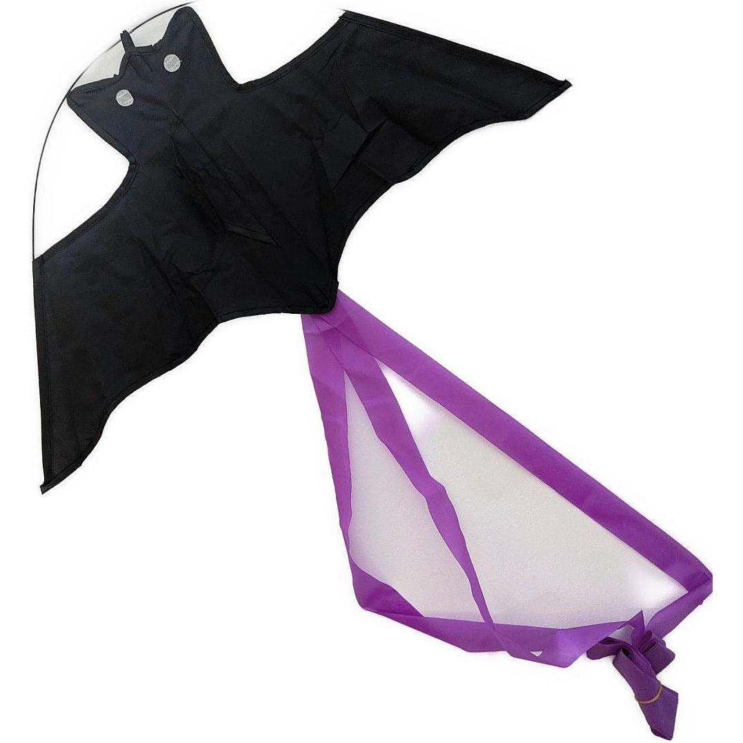 Bdt Drachen, Einleiner, Kite fr Kind und Erwachsene *Batkite* inkl. 50m Leine, 60x30cm + 3m Schwei