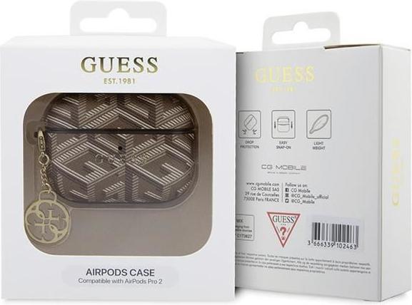Produktbild Guess GUAP2PGCE4CW AirPods Pro 2 cover brązowy/brown GCube Charm (Kopfhörer Hülle)