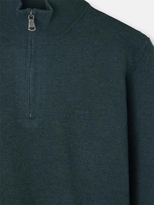Produktbild Silbon Pullover mit Stehkragen 1/4 Reissverschluss aus Mischwolle (XL)