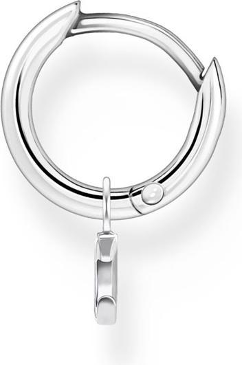 Actual product image Thomas Sabo Single Creole with Moon Pendant Silver (925 sterling silver)