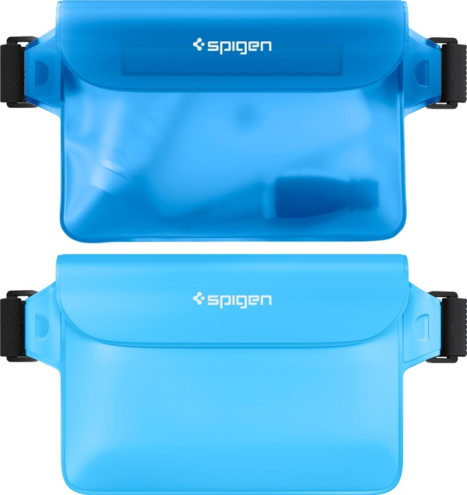 Actual product image Spigen Aqua Shield Waterproof Waist Bag A620 2 Pack, sea blue AMP06020