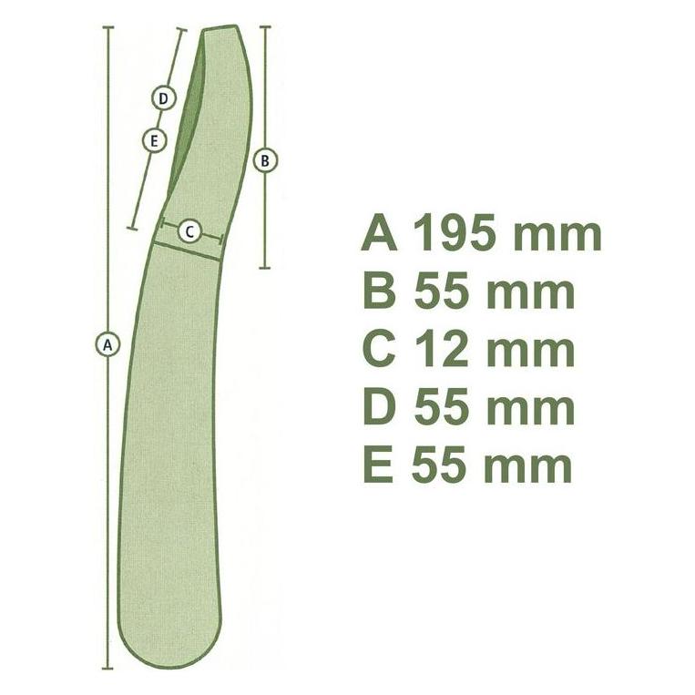 Couteau à Parer Double Tranchant Equine Care – Acier Inox, Manche Bleu, Neuf