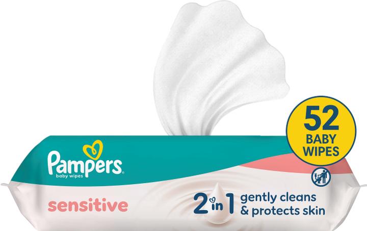 Actual product image Pampers Sensitive (1 x 52 pcs.)