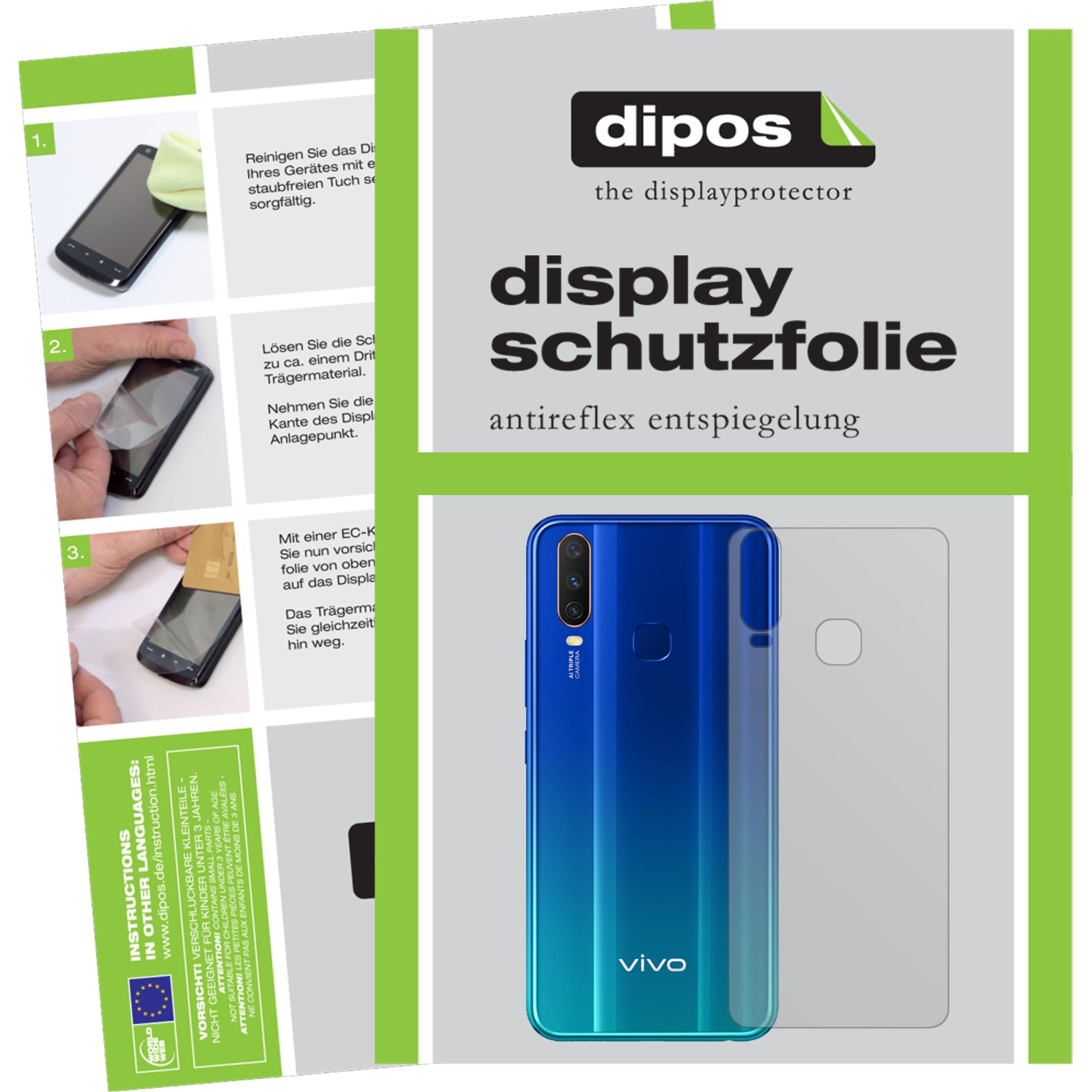 Dipos Displayschutzfolie Antireflex (2 Stück, Vivo Y12), Smartphone Schutzfolie, Transparent