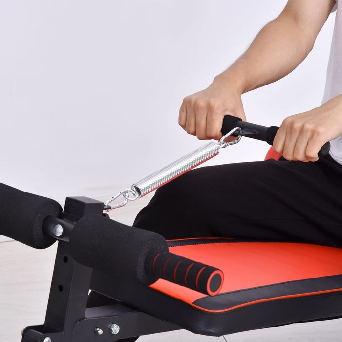 Produktbild Swisshandel24 Sit Up Bank Bauchtrainer Trainingsbank Fitnessbank Verstellbar Gepolstert mit Widerstand 120 kg Bela