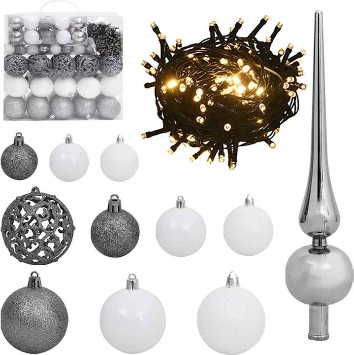 Produktbild vidaXL Weihnachtsbaum Klappbar LED Beleuchtet Christbaum Tannenbaum Deko 270cm (270 cm)