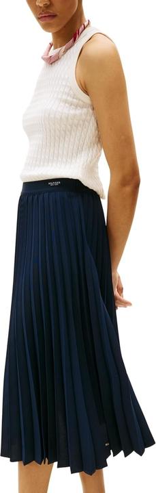 Produktbild Tommy Hilfiger Fluid Pleated Pull On Midi Skirt (42)