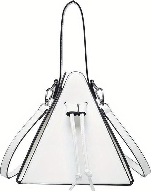 Immagine prodotto Only-Bags.Store Mini borsa con coulisse, borsa a tracolla in tinta unita, pochette in ecopelle