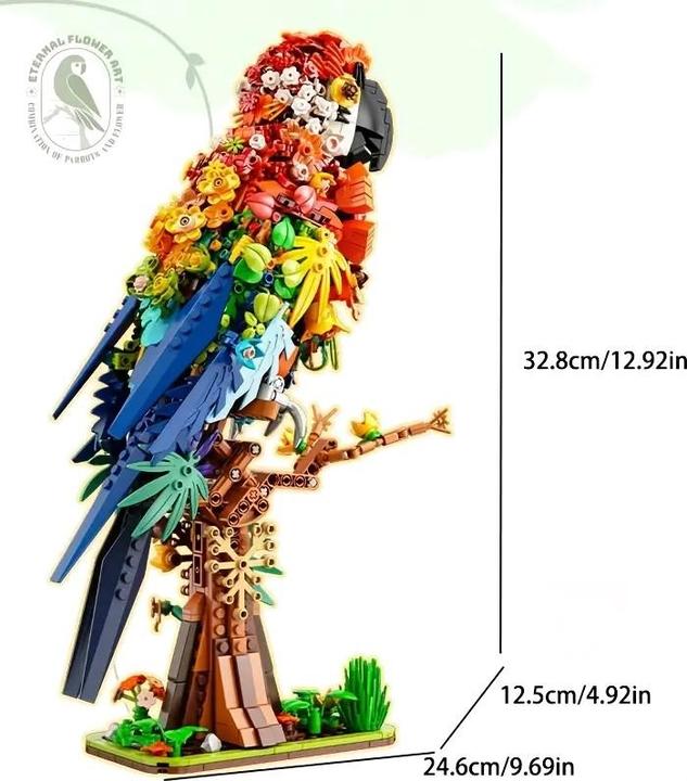 Immagine prodotto Baka Bunter Papageien-Baukasten mit 1100 Teilen