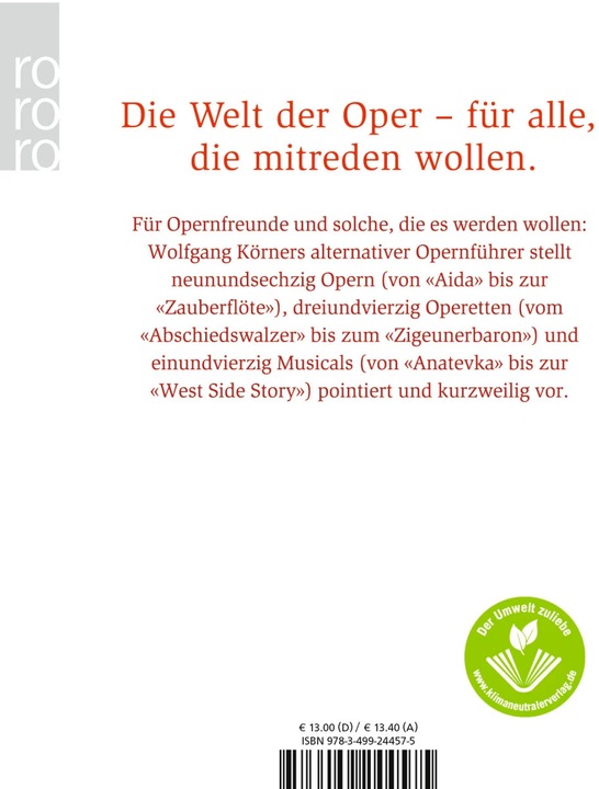 Produktbild Der einzig wahre Opernführer