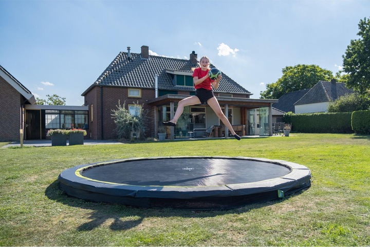 Produktbild Exit Silhouette sports Bodentrampolin ø427cm - schwarz (427 cm)