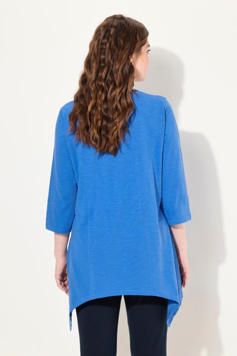 Produktbild Ulla Popken Shirt, Zipfelsaum, V-Ausschnitt, 3/4-Arm (50, 52)