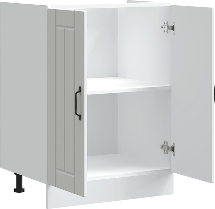 Actual product image VidaXL Kitchen corner base unit Lucca Concrete grey Wood-based material Corner base unit