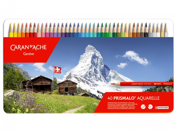 Produktbild Caran d'Ache Prismalo Aquarelle Metallschachtel (Mehrfarbig, 40 x)