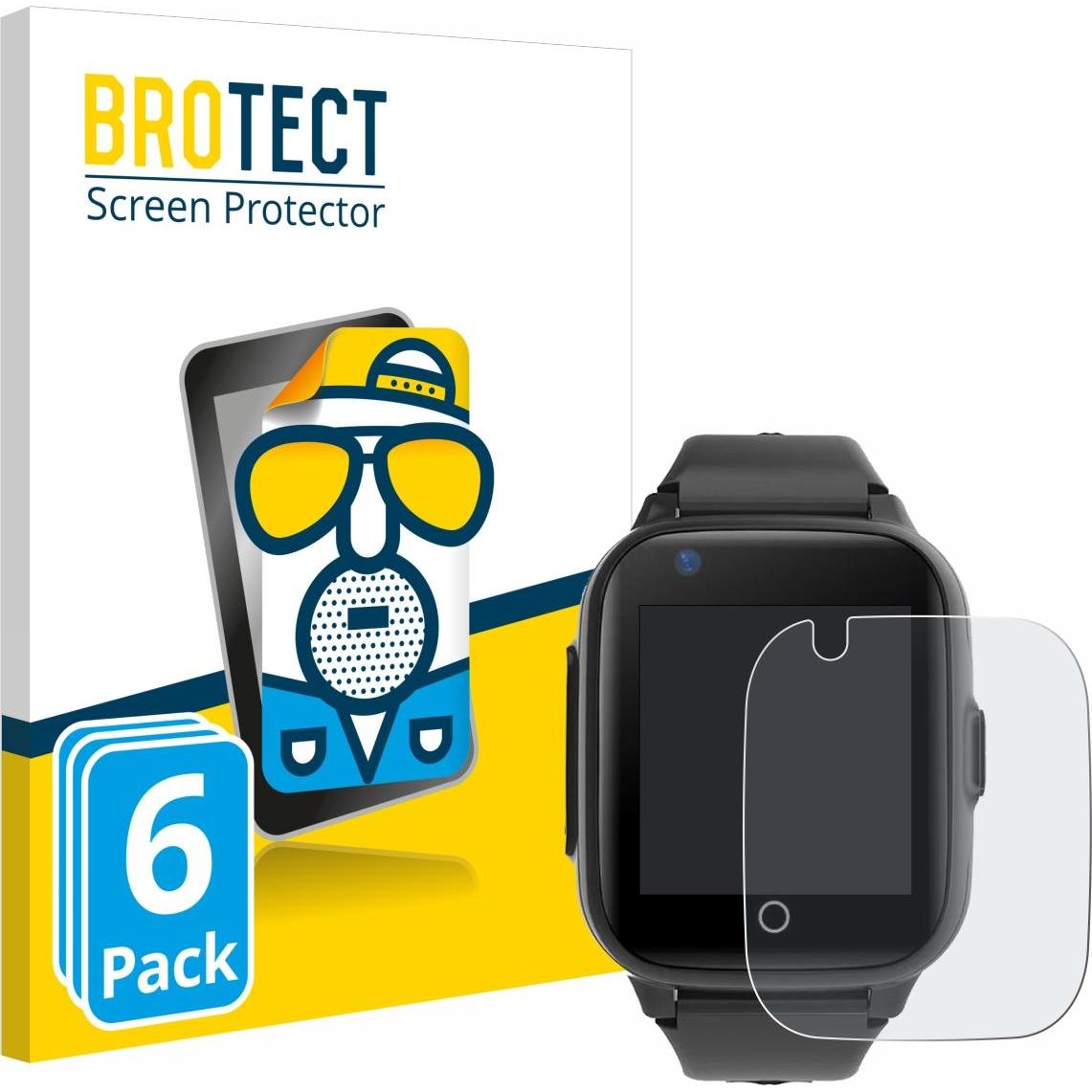 BROTECT Entspiegelungs-Schutzfolie Displayschutz Matt, Smartwatch Schutzfolie, Grau