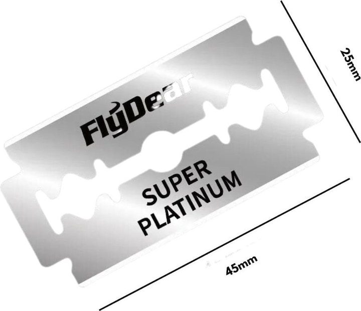 Actual product image FlyDear Razor blades Super Platinum Stainless, Double Edge (10 pcs.) (10 x)
