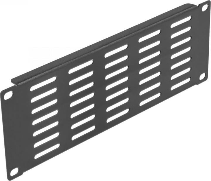 Actual product image Delock 10? Network cabinet panel with ventilation slots horizontal 2 U black