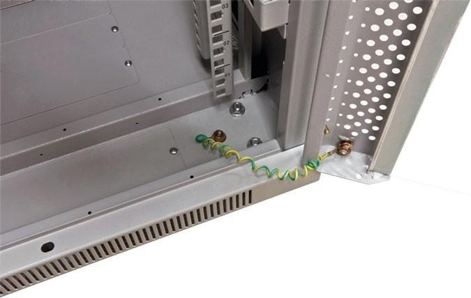 Actual product image Triton 19 cabinet 42U W600 / D600mm *light grey* SNB series glass door (42 RU, 19 inch rack)