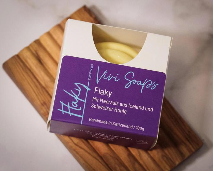 Actual product image Vivi Soaps Flaky Iceland Sea Salt Soap (Hard soap)