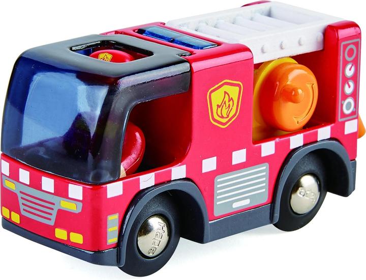 Actual product image Hape Fire engine with siren
