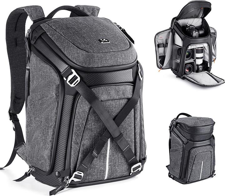 Actual product image K&F Concept Backpack 25L Star Wander 01 (Gray) (Camera shoulder bag, 25 l)