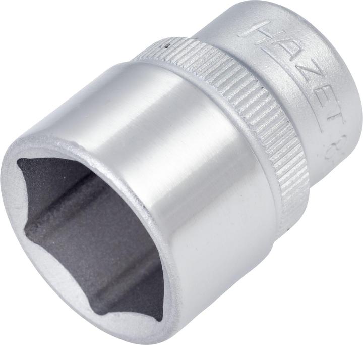 Actual product image HAZET Socket ∙ hexagon 880-17 ∙ Square, hollow 10 mm (3/8 inch) ∙ Outside hexagon traction profile … (17 mm)