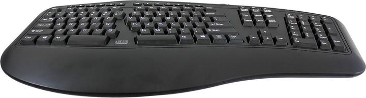 Produktbild Adesso AKB-150UB (Multimedia Contoured Ergonomic Keyboard) (Eng. Int., Kabelgebunden)