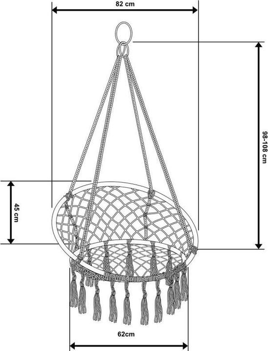 Produktbild Saska Garden Hängehängematte (120 kg)