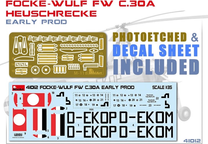 Produktbild Mini art Focke-Wulf Fw C.30A Heuschrecke. Early Prod