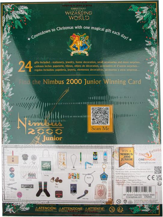 Actual product image Cinereplicas Harry Potter - Calendrier de l'Avent Wizarding World Classic 2023