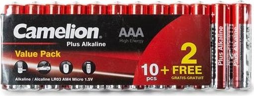 Image du produit Pilha ALCALINE AAA / LR3 1.5 V PACK PROMO (10+2 pcs) - 1200 mAh (12 pcs, AAA, 1200 mAh)