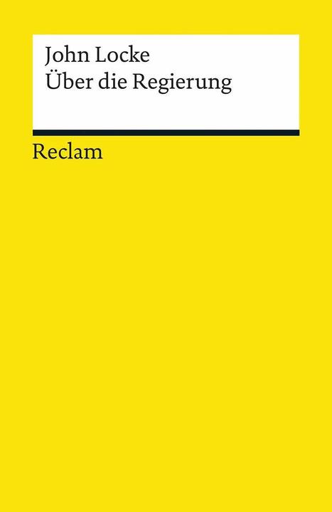 Produktbild Über die Regierung (Deutsch, John Locke, 1986)