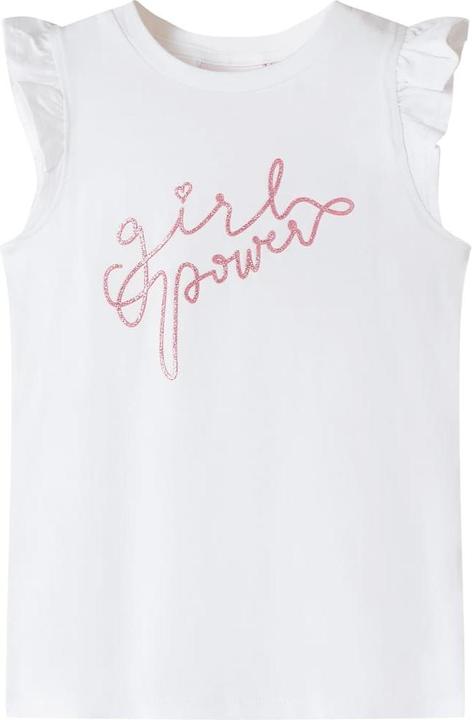 Immagine prodotto vidaXL Maglietta da bambino con maniche a balze Ecru 104,Materiale: 95 (104)