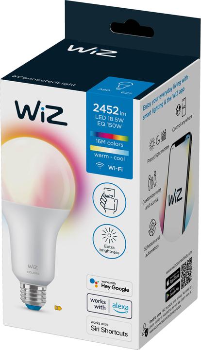 Image du produit WiZ Wi-Fi Ble (E27, 18.50 W, 2452 lm, 1 x, E)