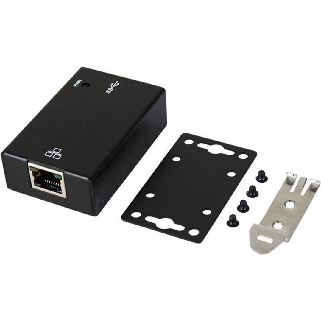 Exsys EX-1321 LAN USB3.0-Adapter (USB 3.0, RJ45 (1x)), Netzwerkadapter, Schwarz