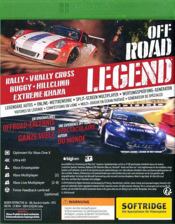 Produktbild Bigben V-Rally 4, Xbox One (Xbox One X, Xbox Series X, EN)