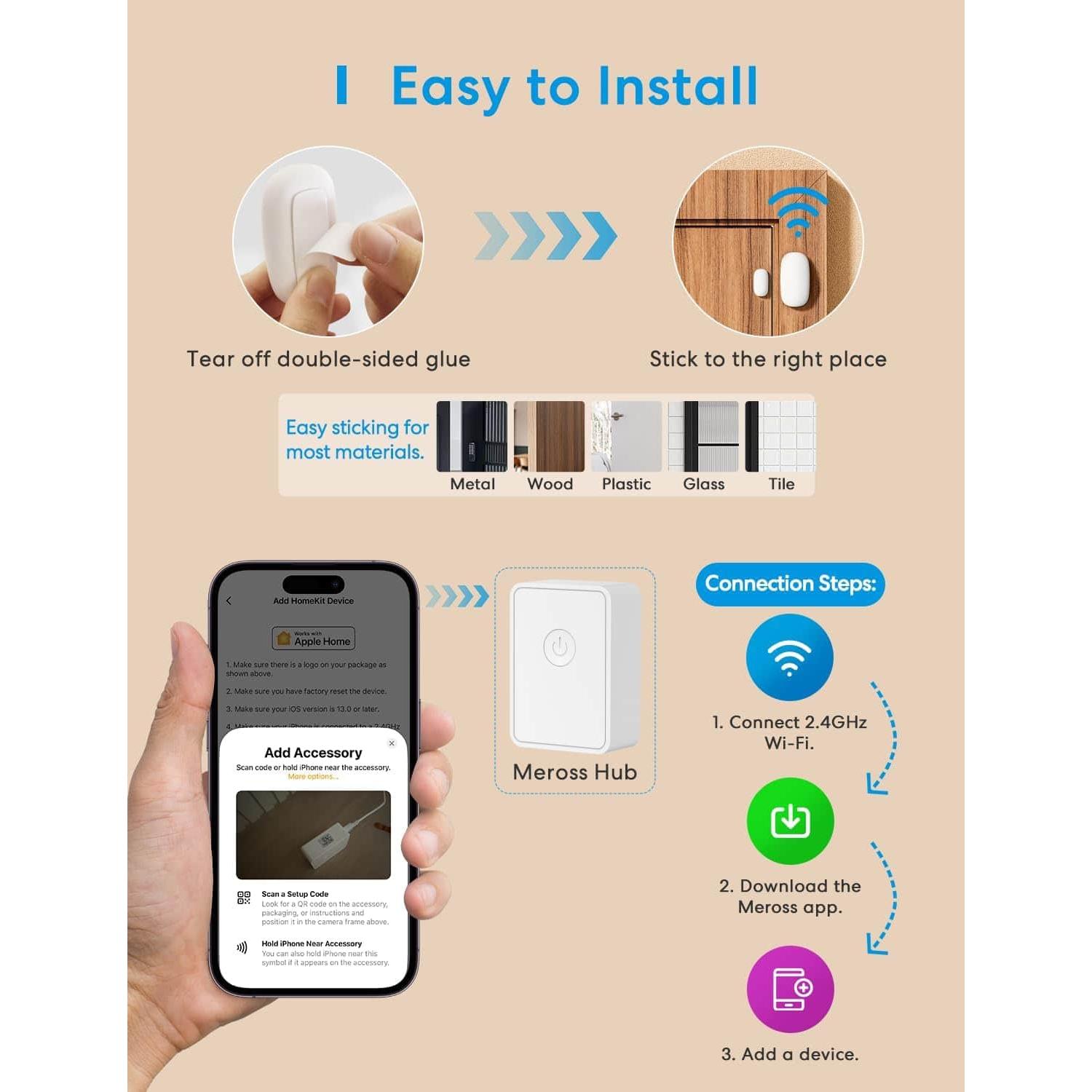 Thumbnail - Meross MSH300, Smart Home Hub, Weiss