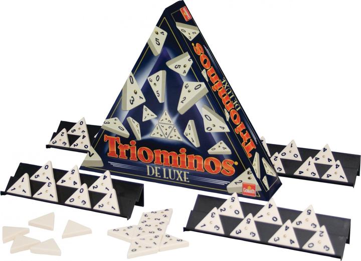 Actual product image Ravensburger Triominos de Luxe Triangle (German, English, French, Italian)