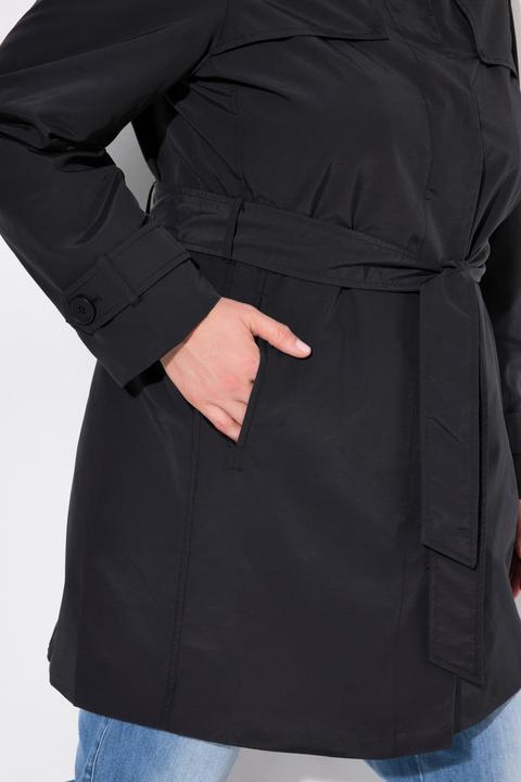 Produktbild Ulla Popken Trenchcoat, A-Linie, Hemdkragen, Bindegürtel (42, 44)