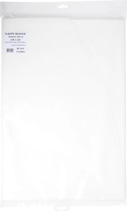 PROnappe PRO nappe Papiertischtuch 240 cm x 240 m, Weiss (240 cm)