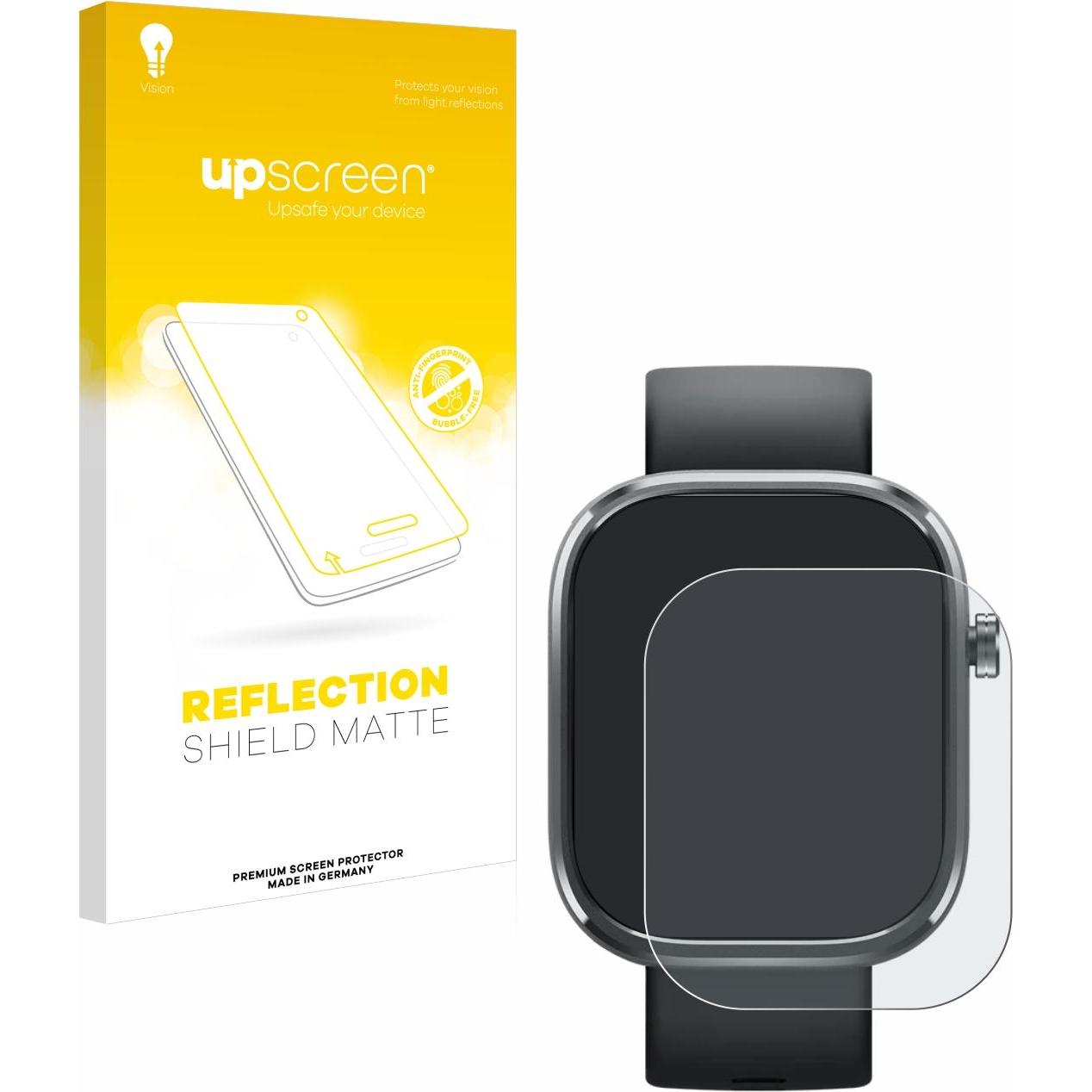upscreen Schutzfolie Displayschutz Displayschutzfolie Folie Matt Entspiegelungsfolie, Smartwatch Schutzfolie, Grau