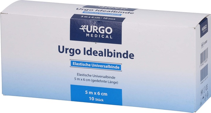 Produktbild Urgo Idealbinde 5 m x 6 cm Kompressionsbinden mittlerer Zug, 10 St. Binde